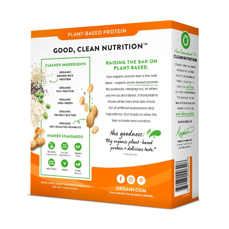 Organic Protein Bar - Peanut Butter