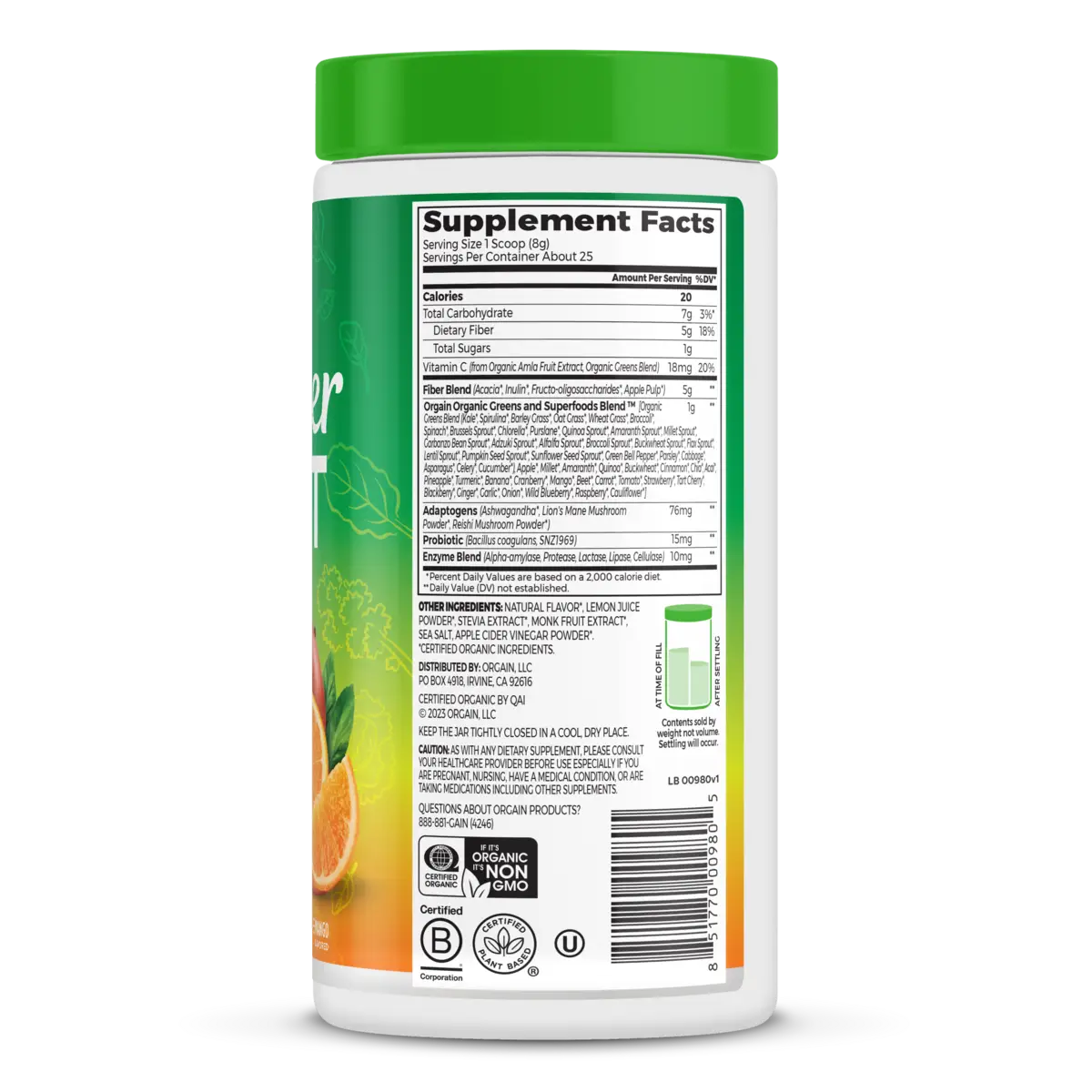 Wonder Gut Powder - Orange Mango