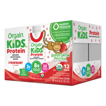 Kids Protein Organic Nutrition Shake - Strawberry