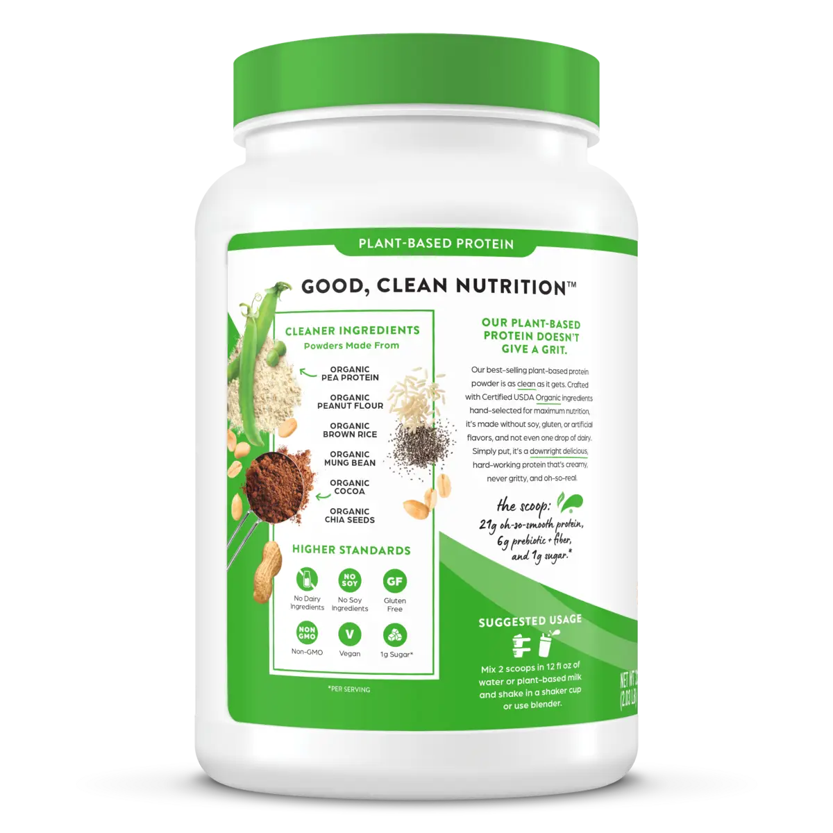 Organic Protein? Plant Based Protein Powder - Chocolate Peanut Butter