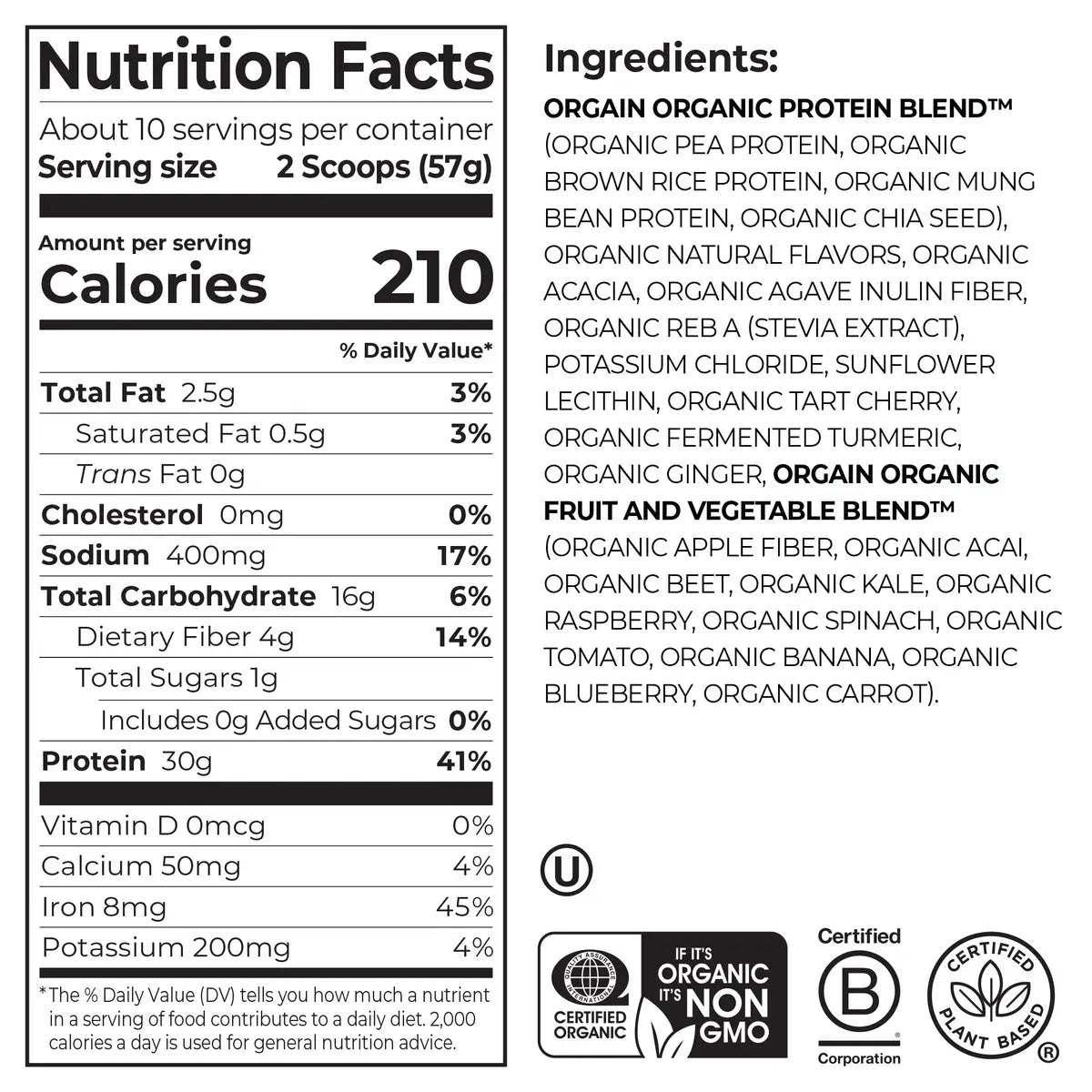 30g Plant Protein Powder - Vanilla